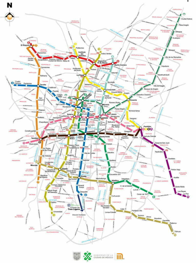 ✔️ Mapas del Metro Ciudad de México CDMX